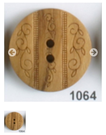 Dill Buttons ~ (1064) - 7/8" - 1 ct