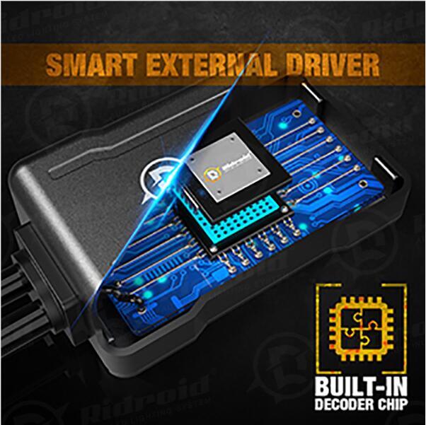 RIDROID LED Headlight Bulbs Conversion Kit 9005 H11 High Low Beam with canbus