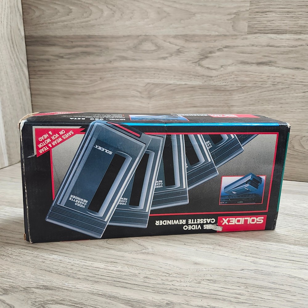 Solidex 929 Video Cassette Rewinder - Beta Format - New open Box