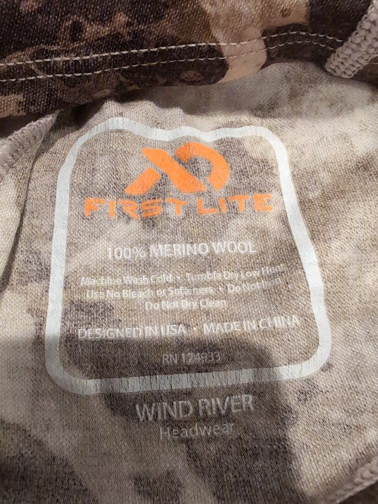 First Lite Wind River Balaclava Merino Cipher Nice Condition!