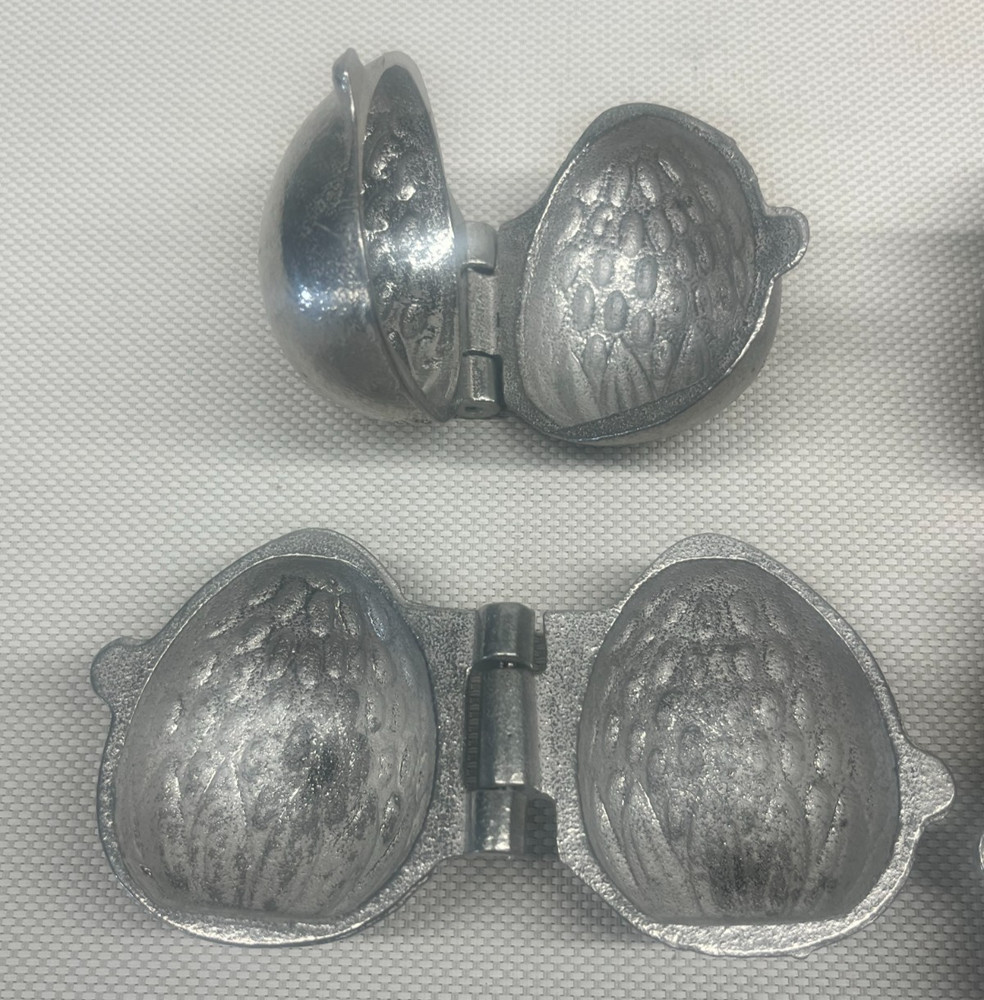 Assorted Fruit Shaped Pewter Ice Cream Molds