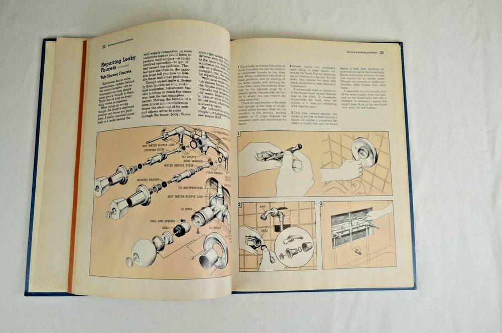 "Step By Step Basic Plumbing" Better Homes & Gardens Book 96 Pages 1981 V Good
