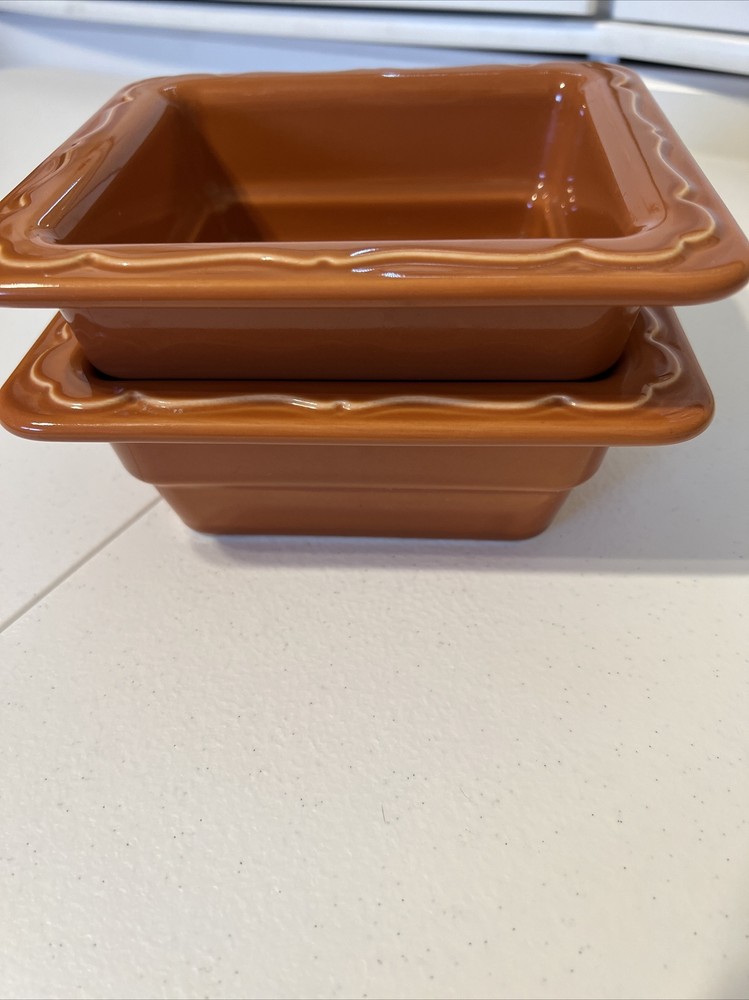 Hall PanAramics Orange￼ Sixth Size Square ￼Bowl