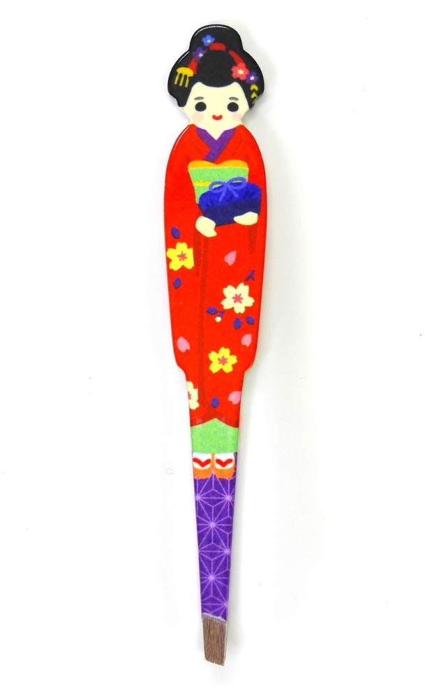 Eyebrow Tweezers Red/Purple