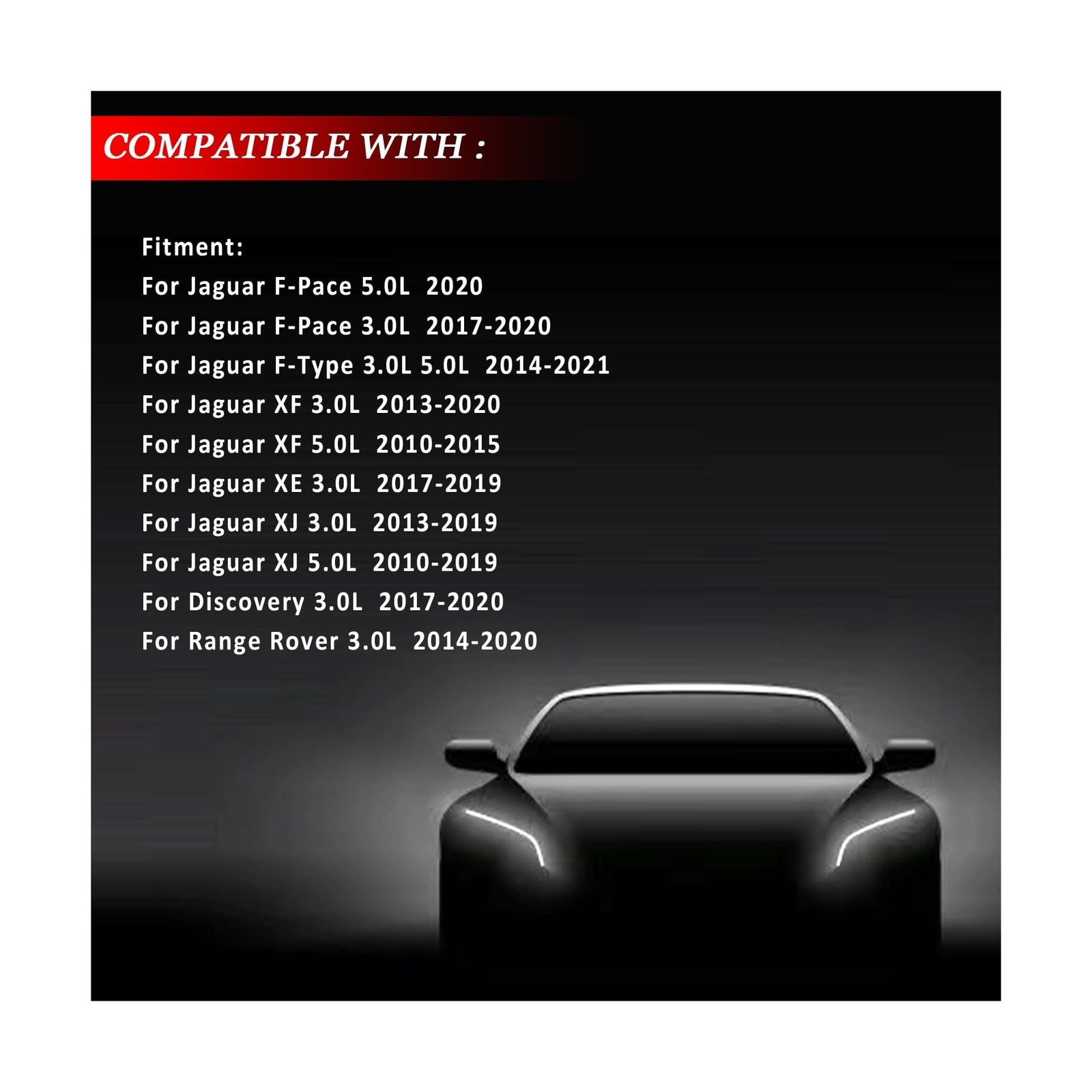 Upgraded Aluminum Coolant Water Pipe System Kit for Jaguar F-Type F-Pace XF X...