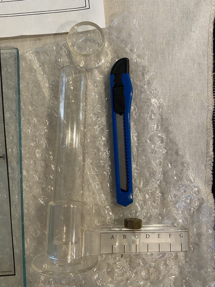 Creative Memories Circle Cutter Glass Template Rotating Blades Complete Box