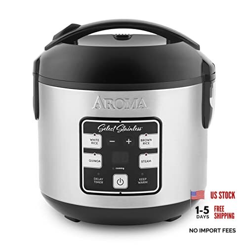 Select Stainless Digital Rice & Grain Multicooker, Rice Cooker 4 Cup