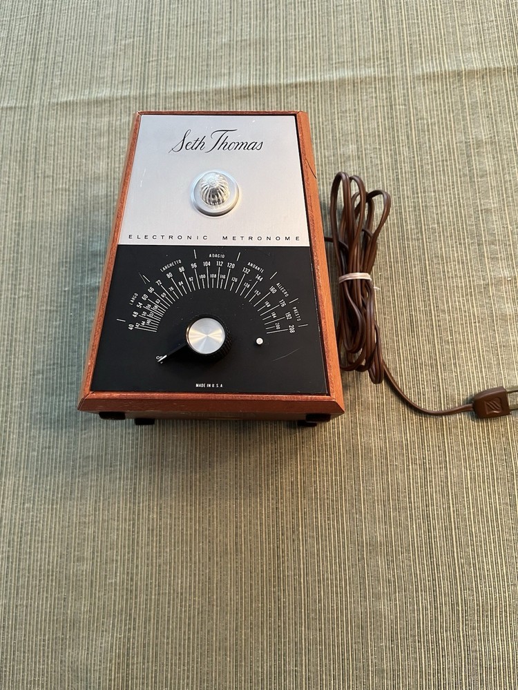Electronic Seth Thomas Metronome. Made in USA.