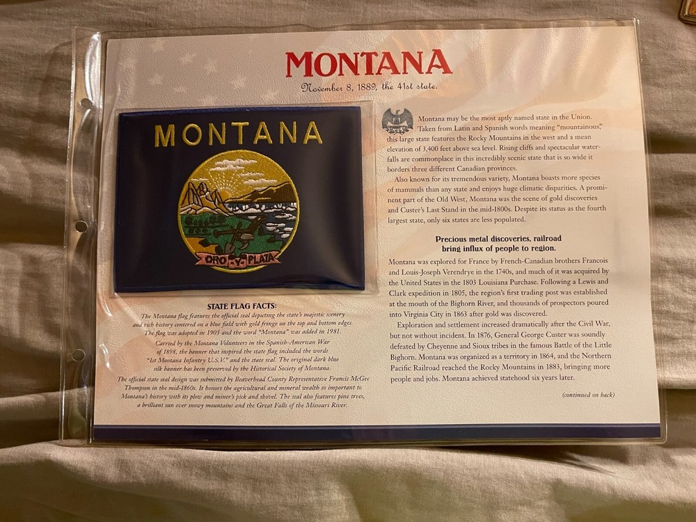 WILLABEE & WARD FLAG PATCH PANE **** MONTANA