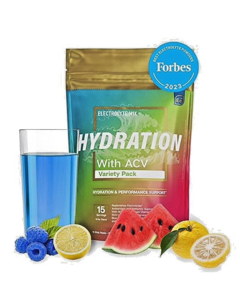 Essential elements Hydration Variety Pack | Electrolyte Supplement with ACV & Vi