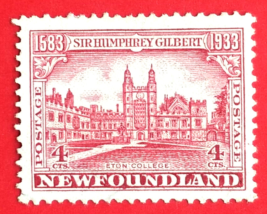 Canada Newfoundland #215 Sir Humphrey Gilbert Issue - Eton College MNG