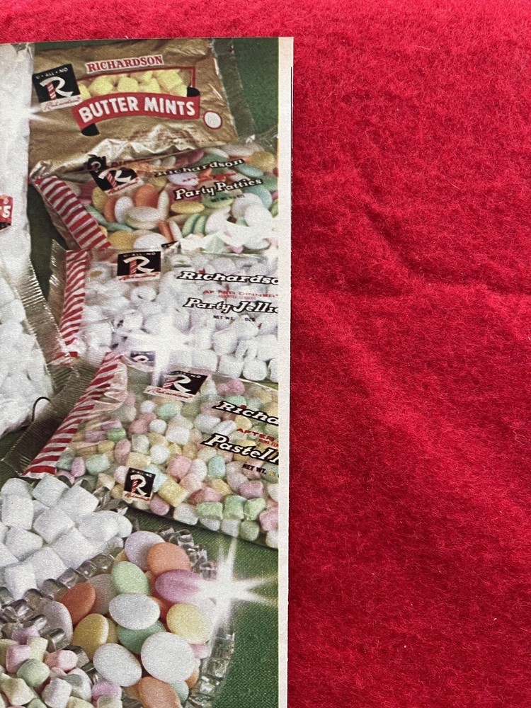 Vintage 1967 Richardson Mints Print Ad After Dinner Mints