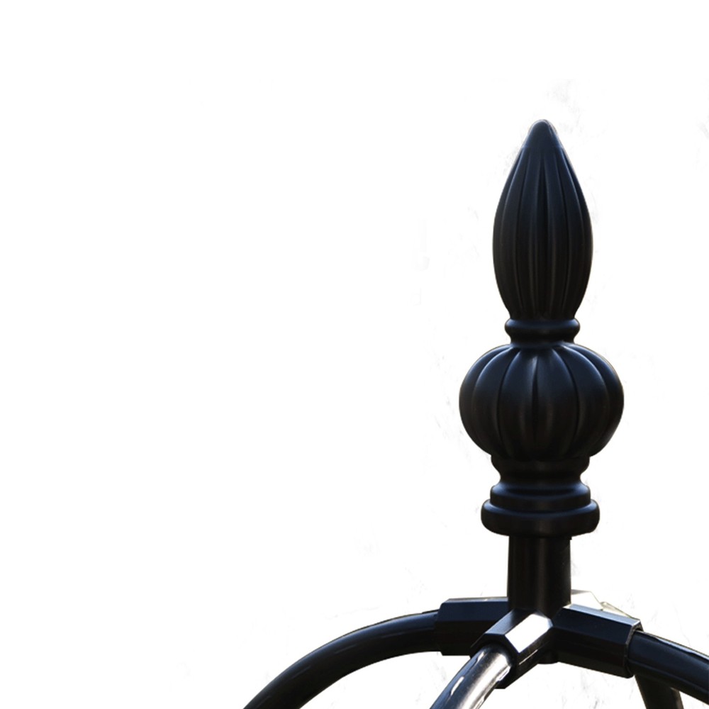 150cm Black 11mm U-Shape Climbing Frame 28cm Ring Diameter