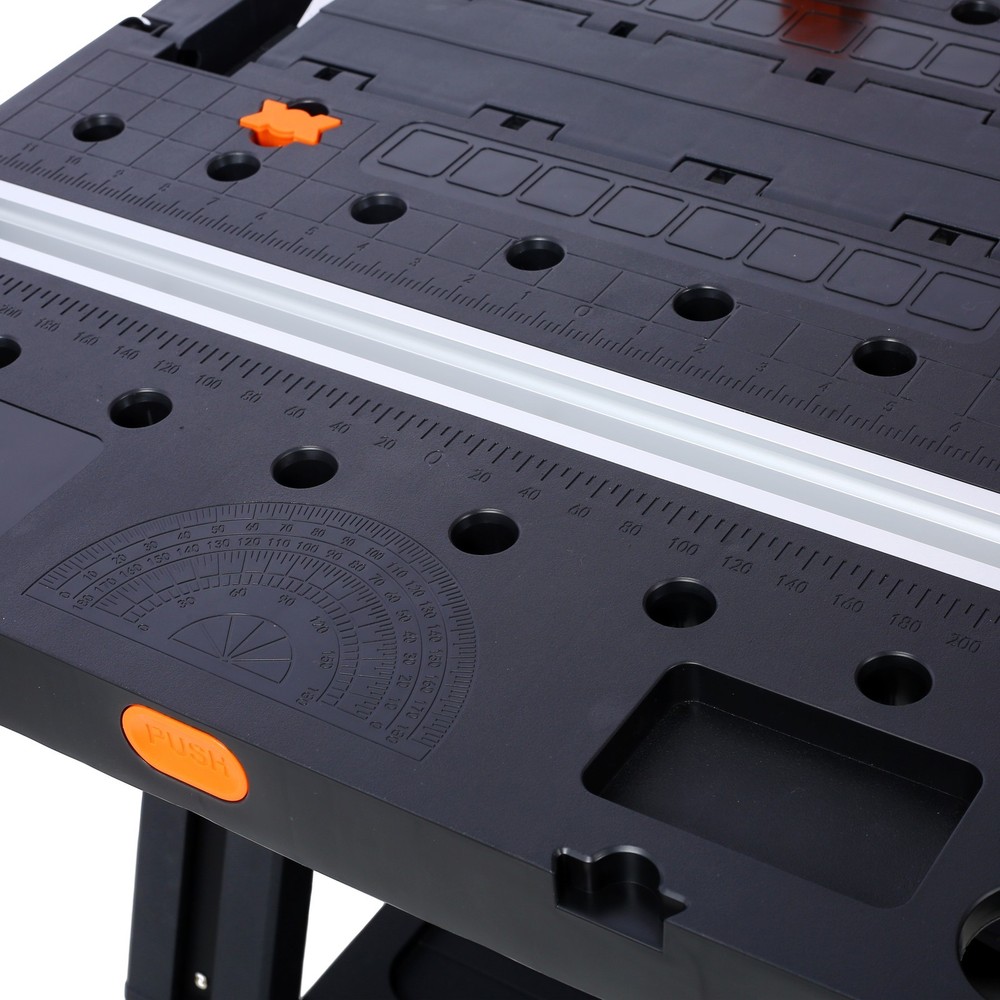 Portable Folding Work Table, 2-in-1 as Sawhorse & Workbench