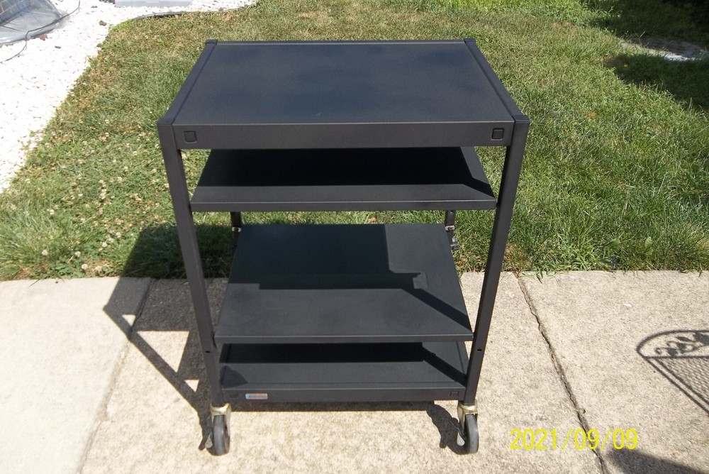 Cart Presentation for PC Steel Frame Mobile Locking Wheel BLK