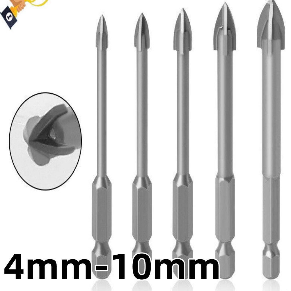 Carbide Drills Bits for Tile Mirror Ceramic Glass Tile Marble Bit Tools 4mm-10mm