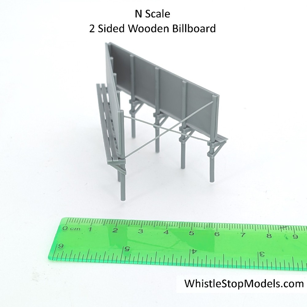 N Scale 2 sided Old 40ft Billboard