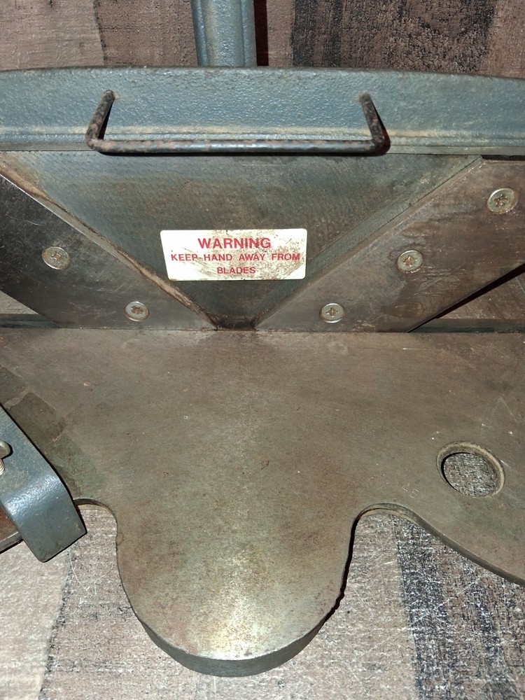 Cast Iron Mitre Trimmer Cutter Guillotine Please Read