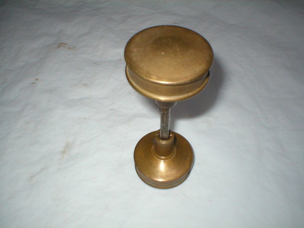 Antique Solid Brass Doorknob Pair