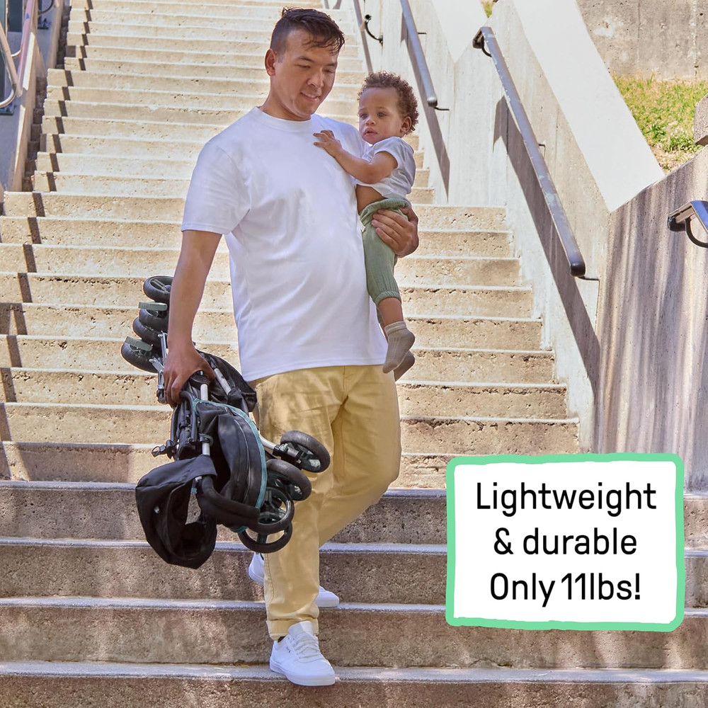 3D Mini Convenience Stroller – Lightweight Stroller with Compact Fold, Multi-Pos