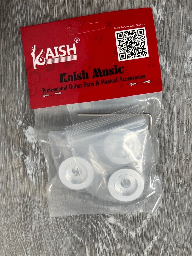 3-Pack KAISH K1828-Silver Aluminum Top Hat Knobs w/ Indicator, Silver