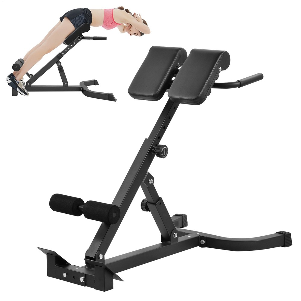 Foldable Back Extension Machine, Roman Chair, Adjustable Back Extension Machine