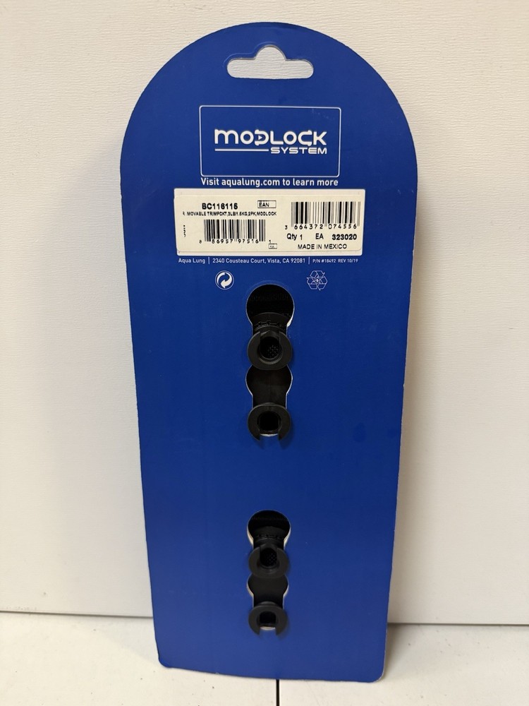 Aqualung Modlock System Removable Trim Pocket 3LB (2PK)