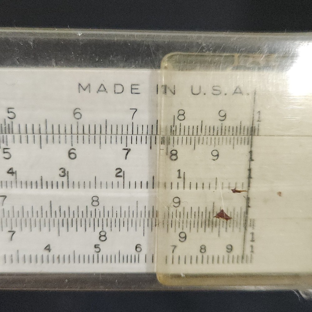 Vtg Sterling SP Precision Slide Ruler Model 584