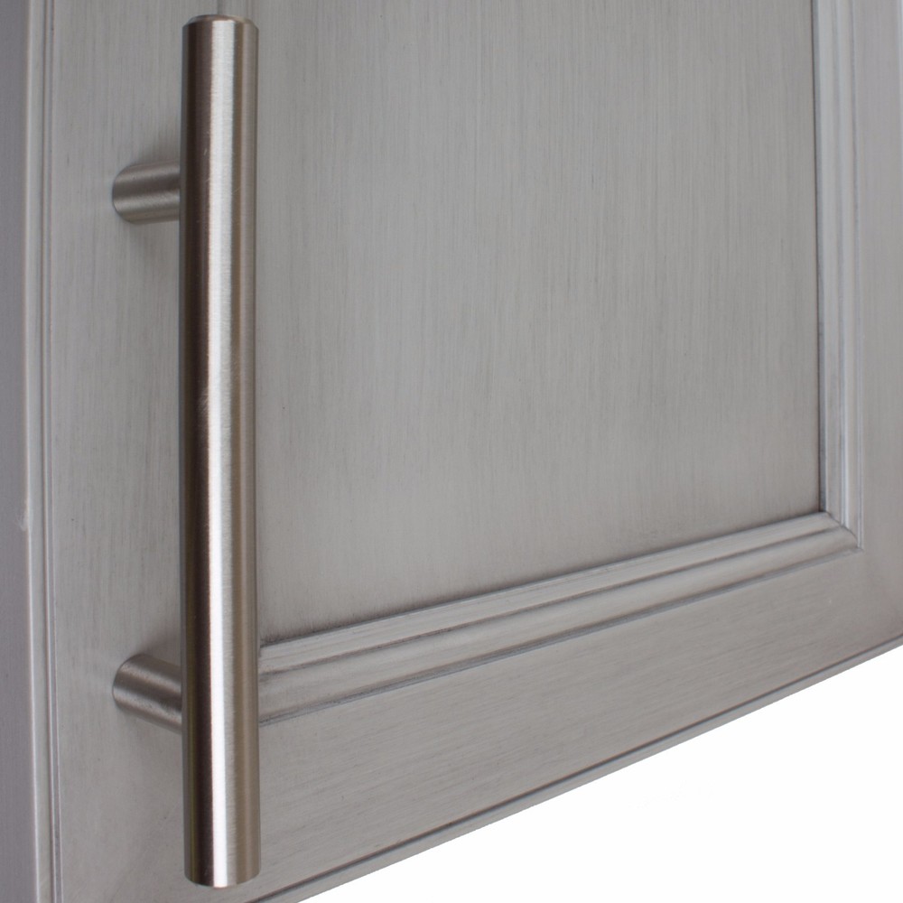 GlideRite 3-3/4" CC Solid Bar Thick Cabinet Pull Stainless Steel - 7006-96-SS-1