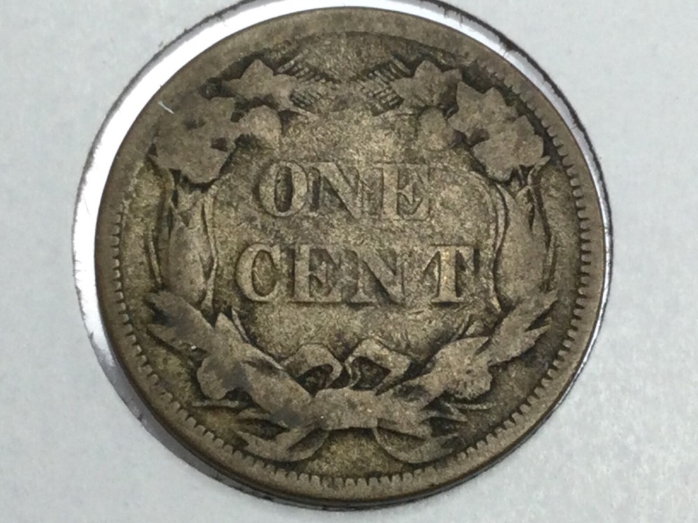 1858 small & large letter Flying Eagle Cent pair