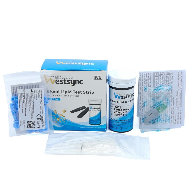 10pcs Test Strips for Lipid Panel Monitoring System