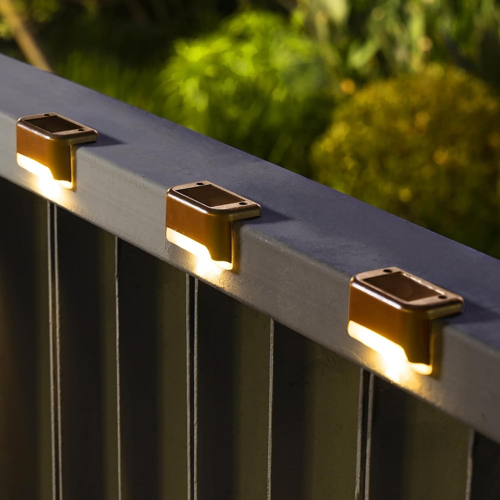 SOLPEX 16 Pack Solar Deck Lights Outdoor Waterproof Step Fence