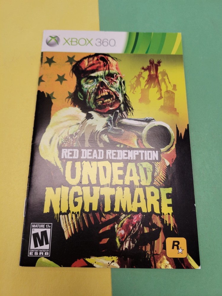 Xbox 360 Undead Nightmare Manual Only