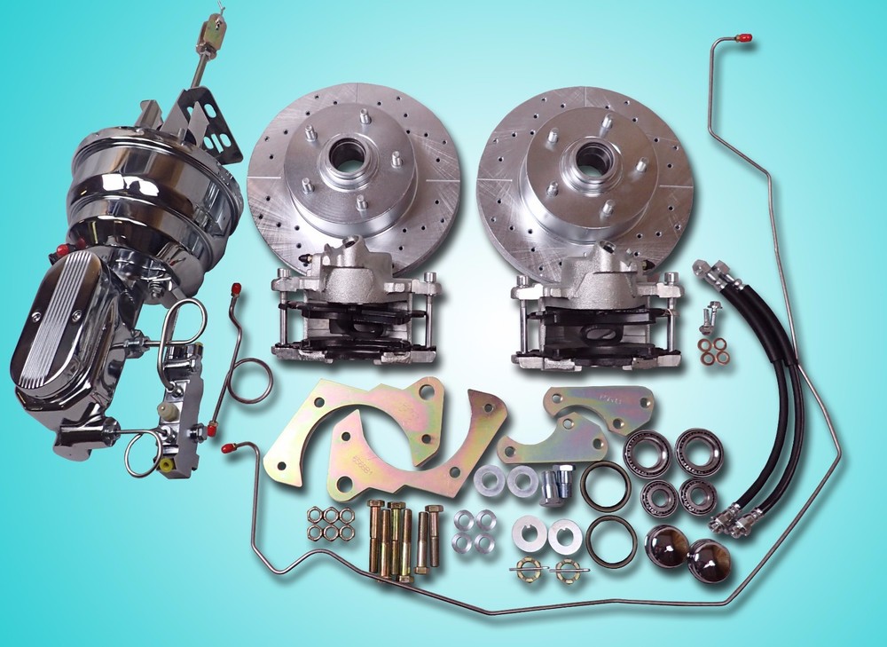 1965-1968 Chevrolet fullsize Impala power front disc brake conversion chrome ss