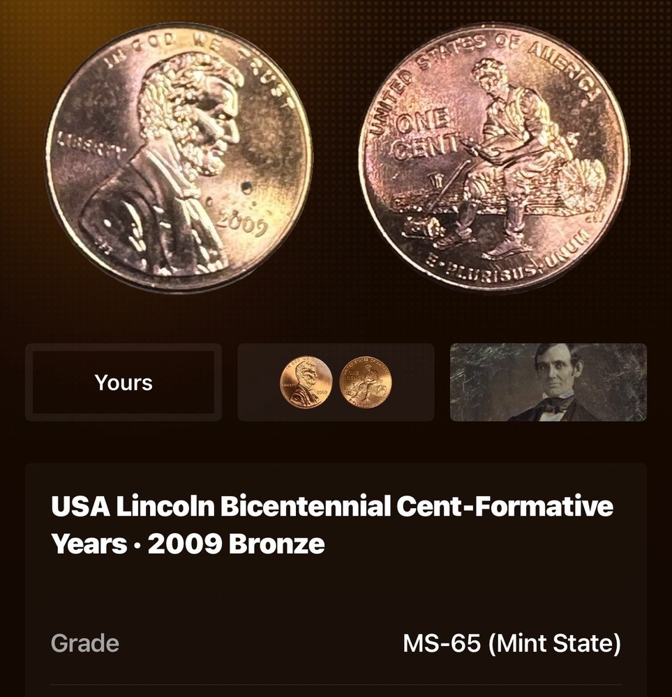 🔥5 Coins Lot-2009 Lincoln Bicentennial Cent - Formative Years - Uncirculated🔥