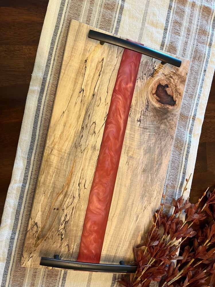 Maple And Epoxy Charcuterie Board