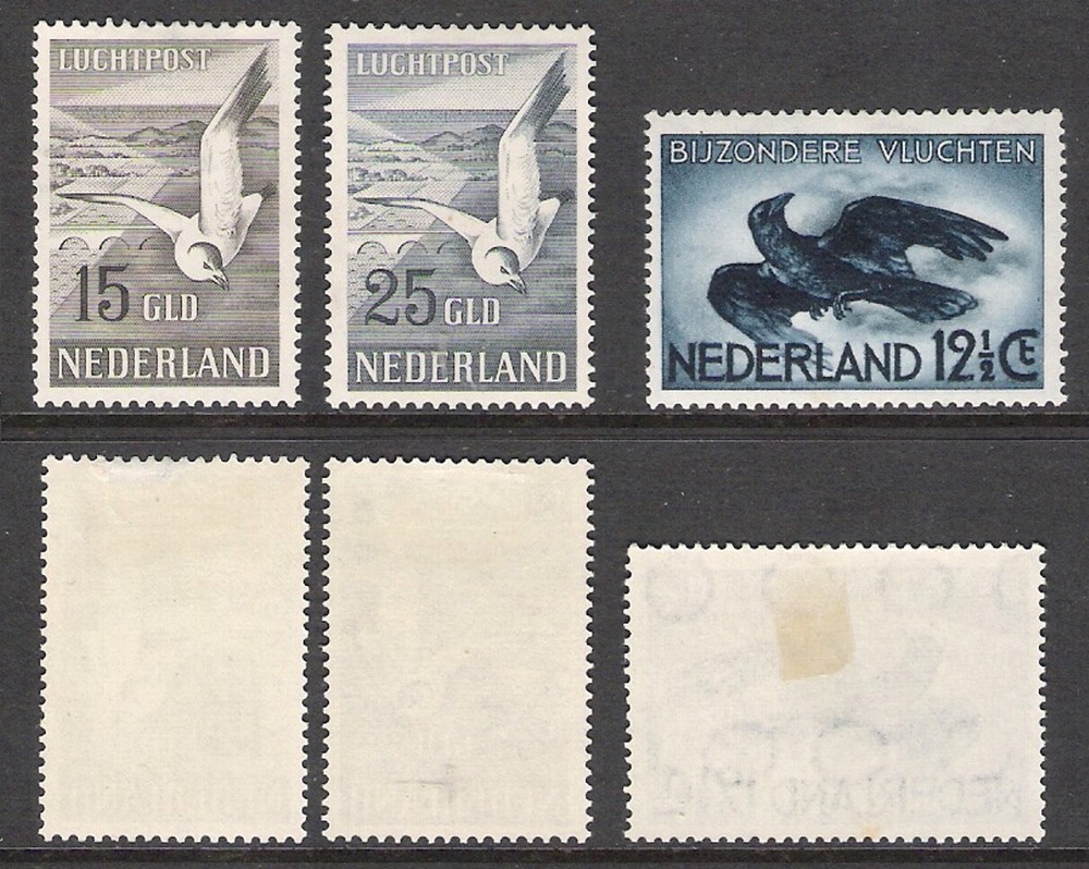 NETHERLANDS 1938 & 1951 AIRMAIL SET (HM)