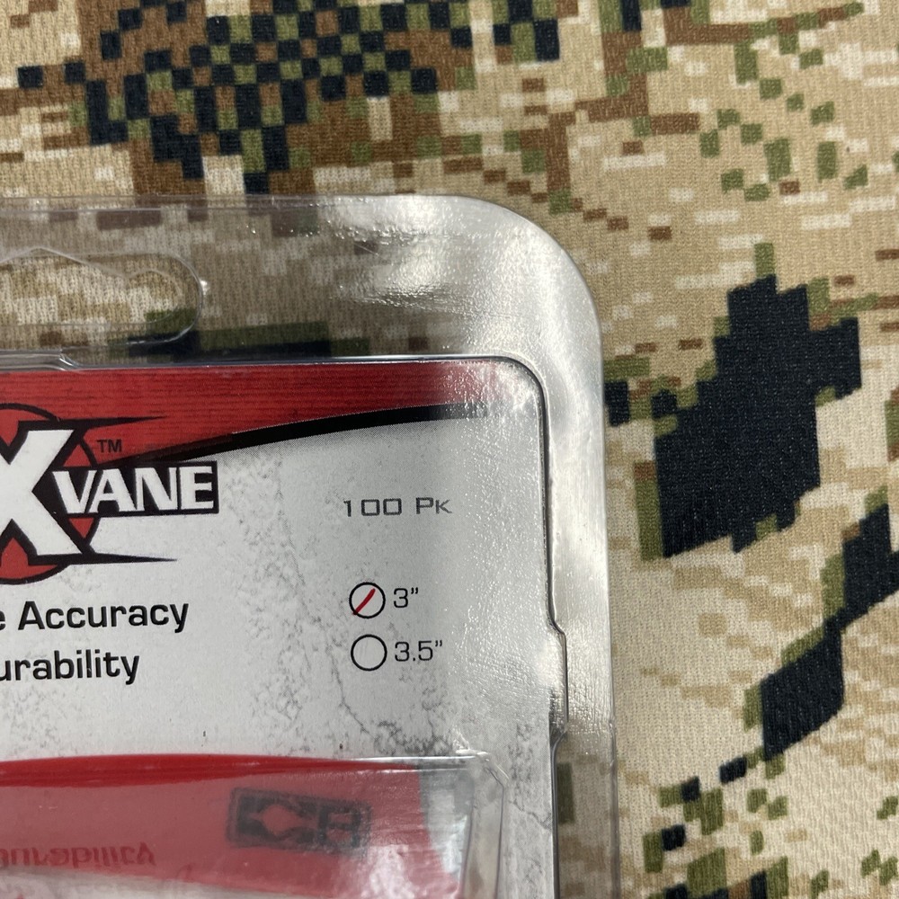 Bohning Archery X Vane 3” Red 100 Pack