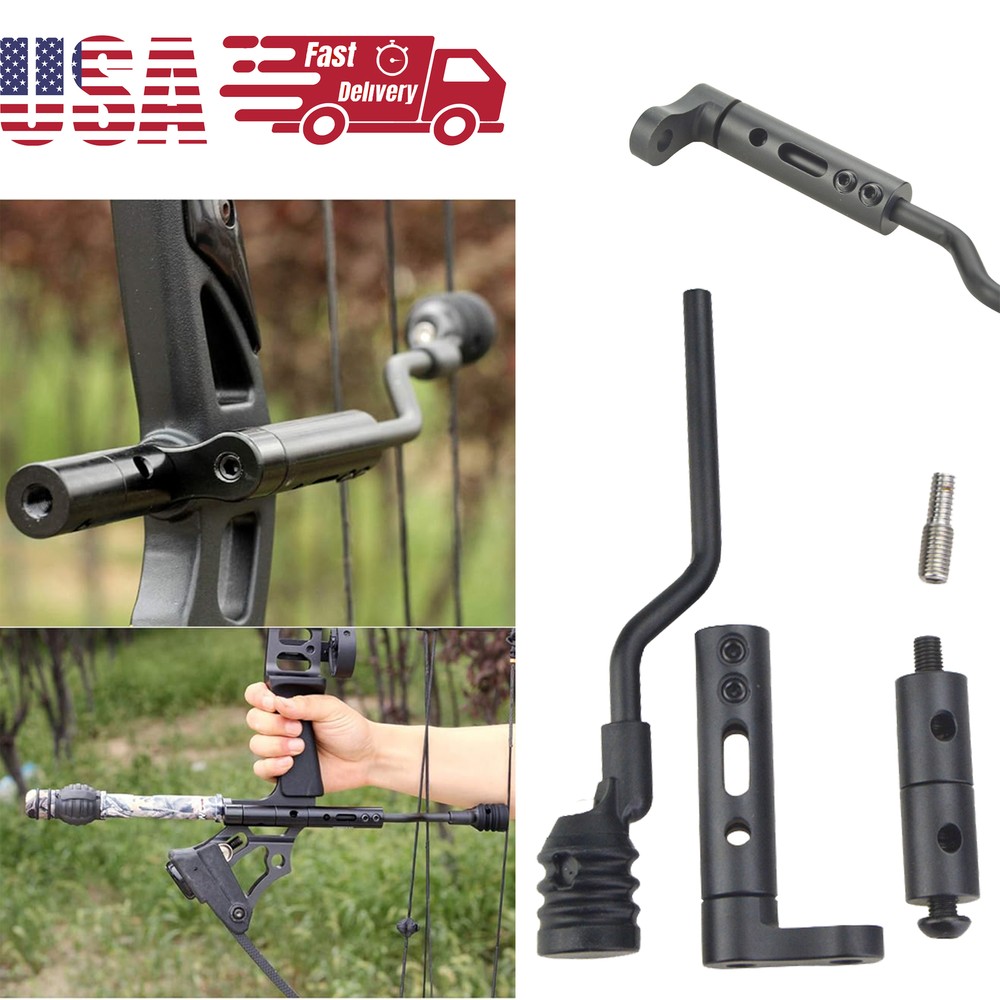 Compound Bow Bowstring Stop Bracket Balance Stabilizer DeceleratorRod Suppressor