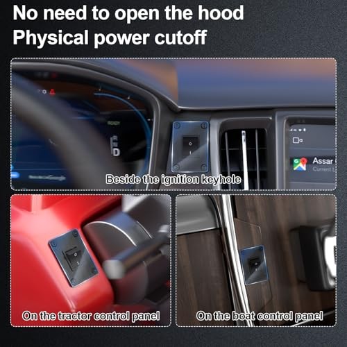 12V 250A Battery Disconnect Switch, KCD4, Manual Control (Panel Rocker Switch)