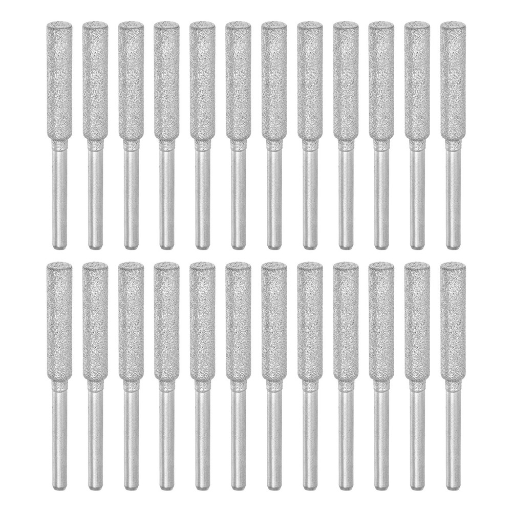 24pcs, Diamond Chainsaw Sharpener Bits 3/16" 4.8mm Chain Saw Grinder