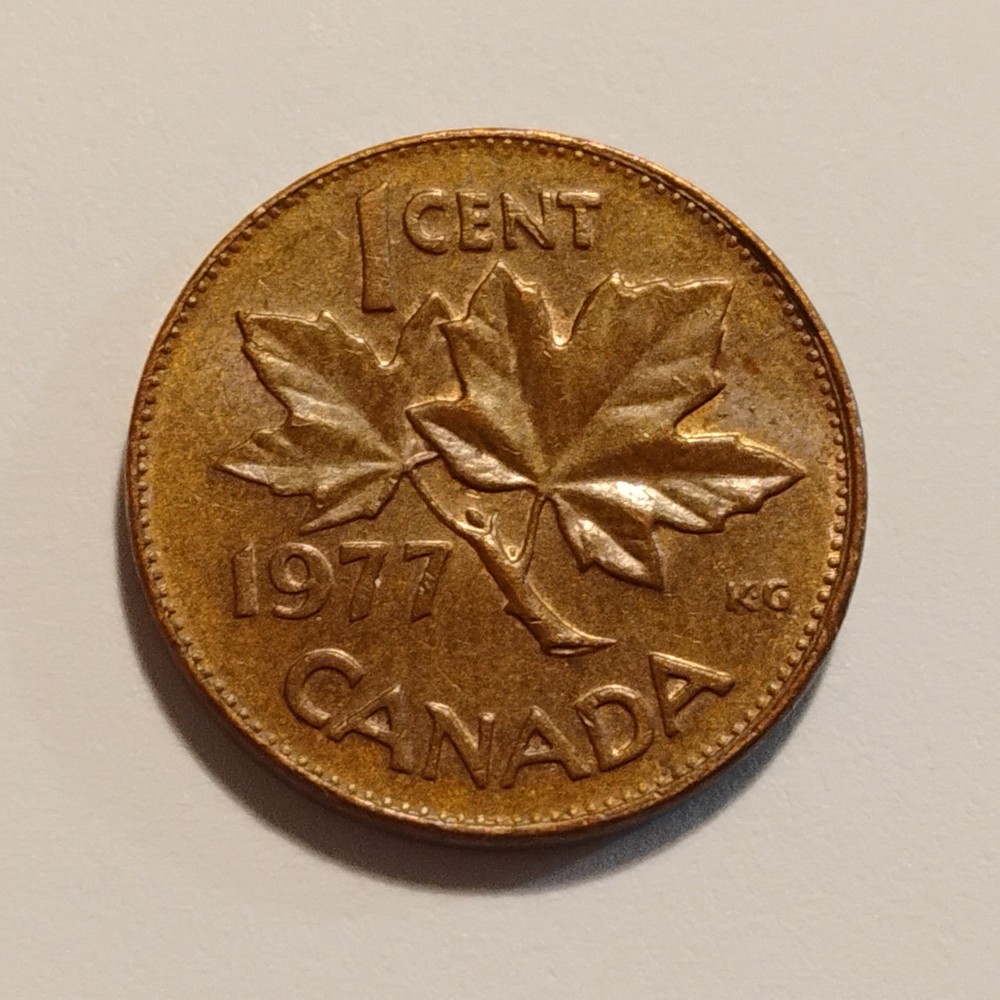 1977 - One (1) Canadian Cent - 1