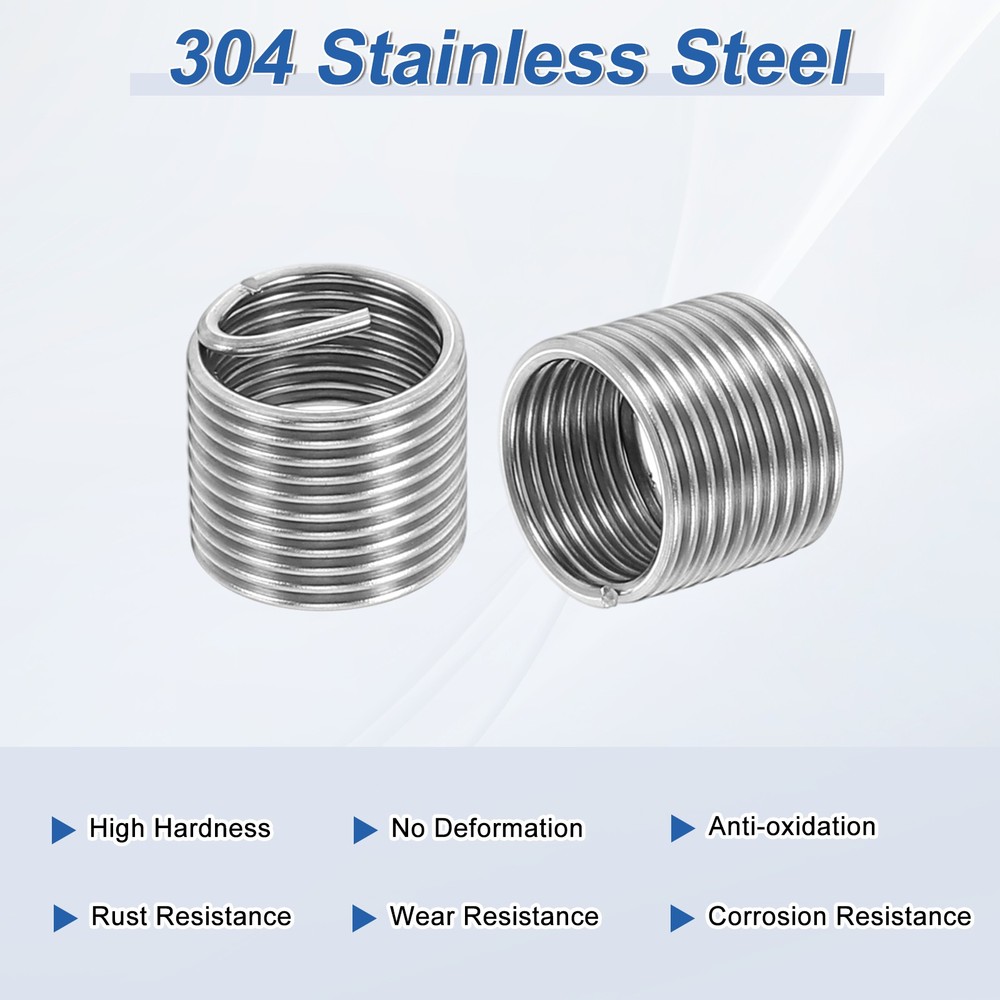 20pcs Wire Thread Inserts 3/8-24 UNF 1.5D 14.2mm Helical Threaded Sleeve