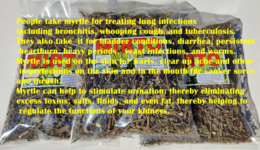 Mirto arrayán Hierba/Tea Murta Mirtus Myrtus communis L. arrayan mexicano 4oz !!