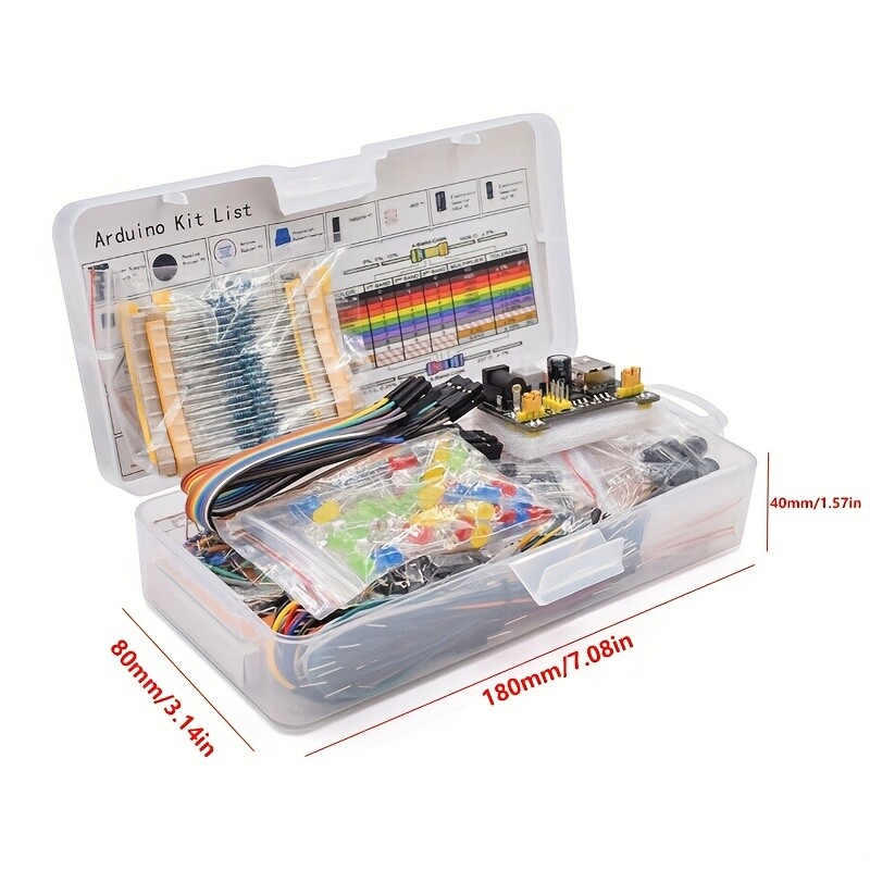 1set 830 Breadboard Cable Resistor Electronic Component Starter Kit for Arduino