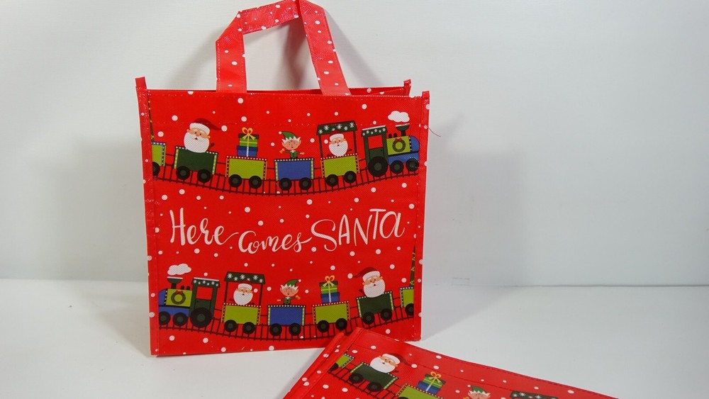 Assorted Christmas Small Peanuts & Medium Christmas Holiday Plastic Gift Bags