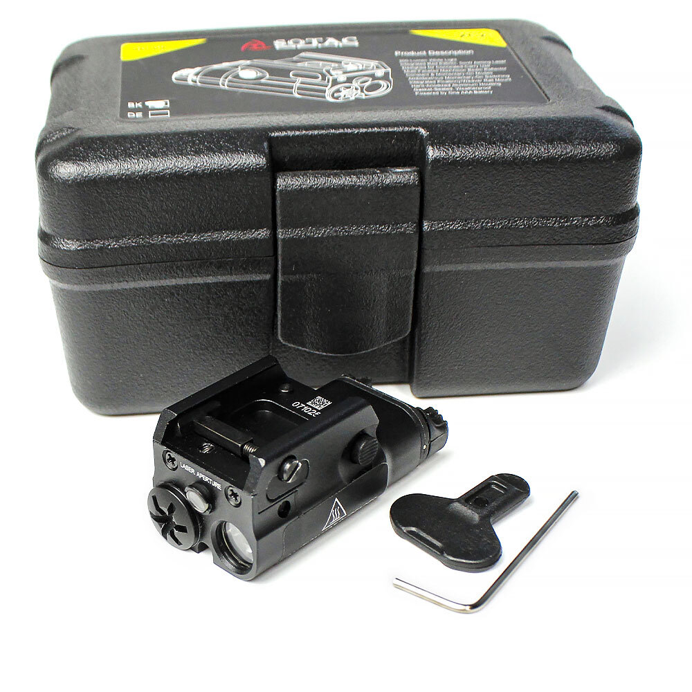 Weapon XC2 Tactical Light Compact Flashlight LED White & Red Dot Laser Hunting