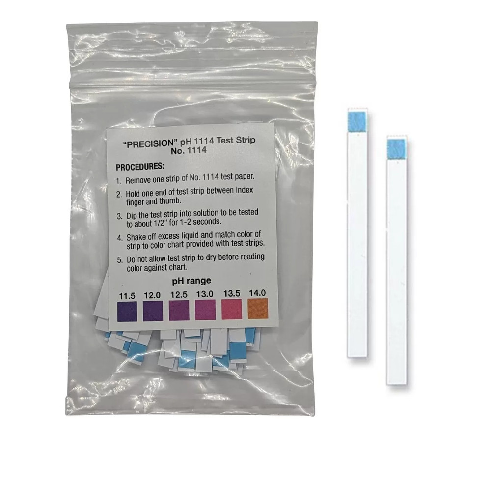 pH 11.5-14 Test Strips [Bag of 50 Strips]