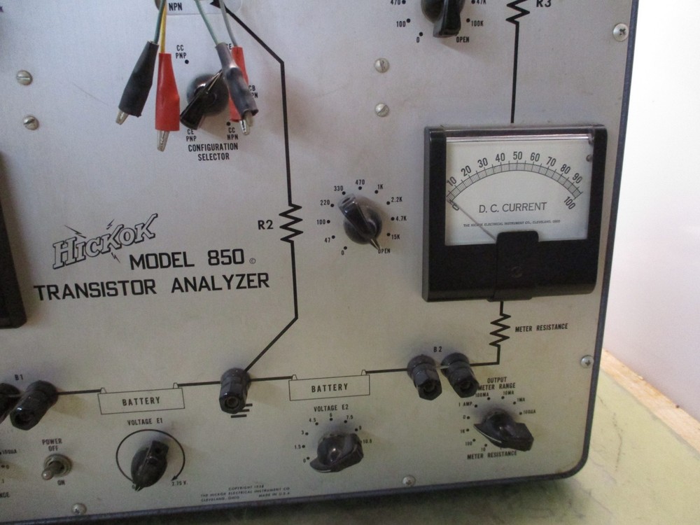 hickok model 850 transistor analyzer battery powered [5*O-4]