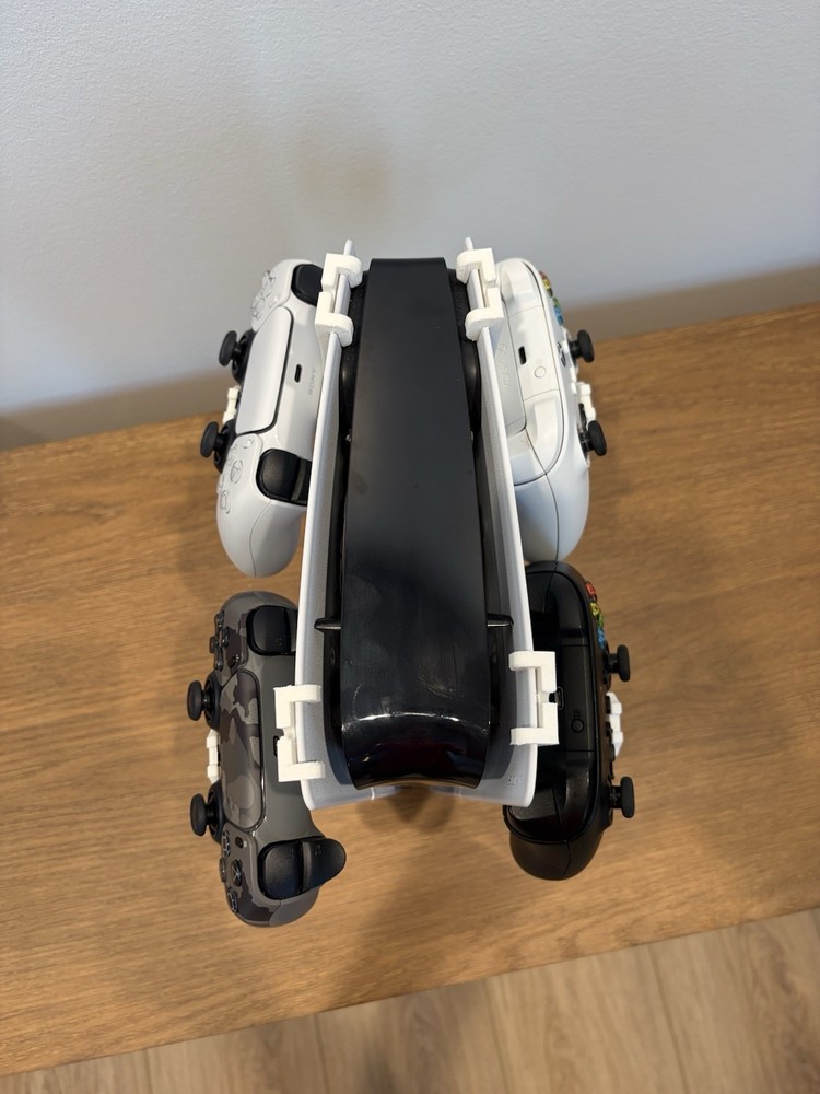 Multipurpose PS5 / Xbox Controller & Headset Holder – Mount with Cable Slot